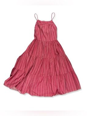 Bill Berman Vintage Floral Open Back Midi Dress